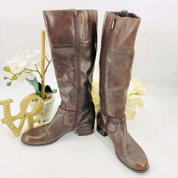 Bandolino Distressed Rider Boots - Picture 2 of 8